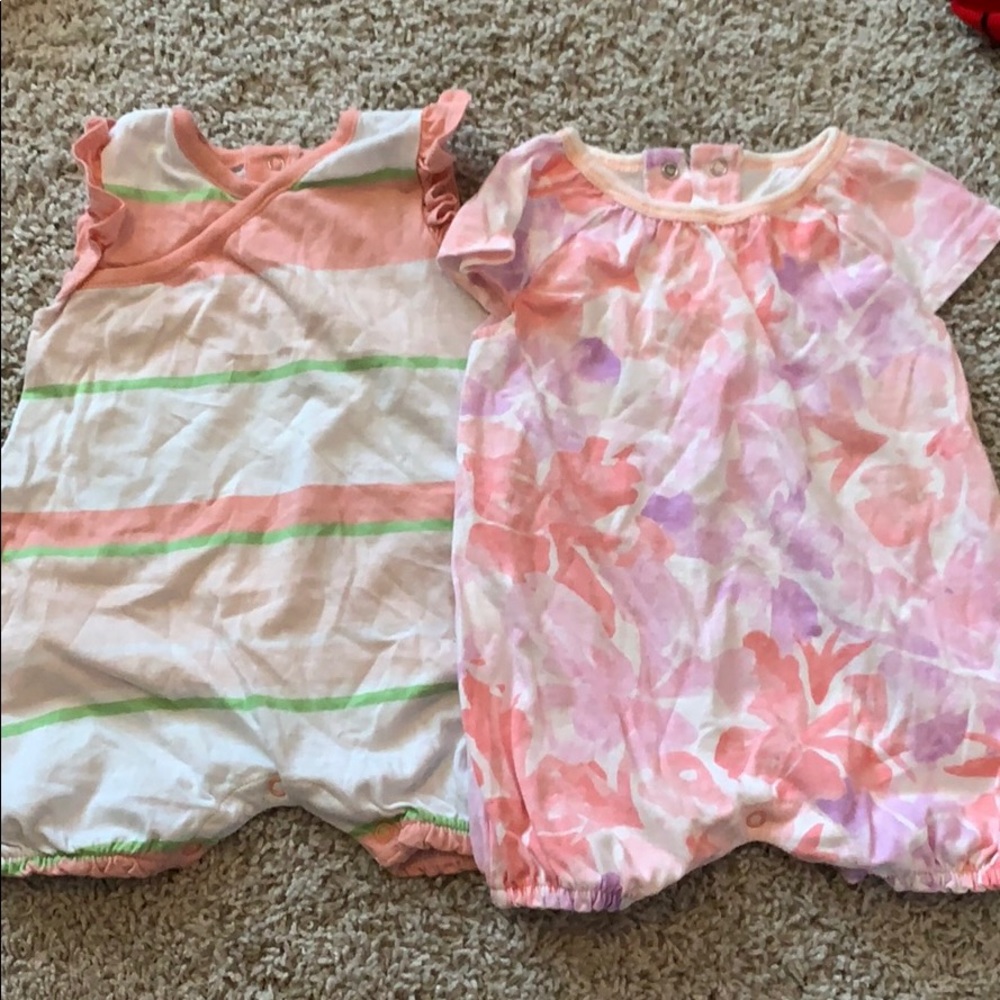 Burts bees onesies set of 2 girls bodysuit